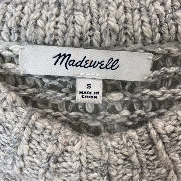 Madewell “Baez” Pullover Oversized Sweater Wool Alpaca - Picture 3 of 16